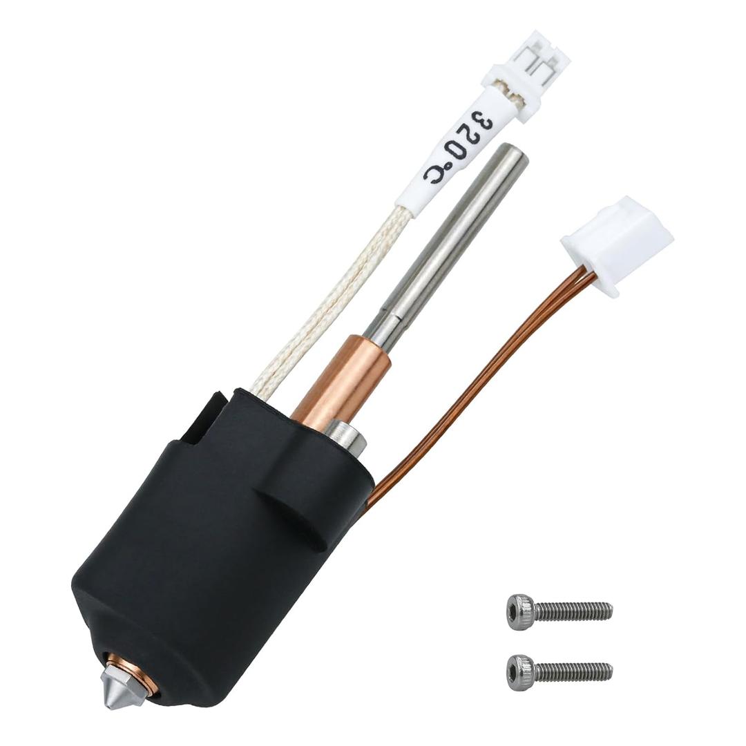 3D Printing Accessories K1C Ceramic Heating Block Hot End Kit, All Metal Quick Replacement Nozzle Kit, High-Temperature Resistant 300 Hot End Heating Block Suitable for Creativity K1C 3D Printer