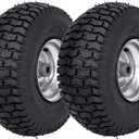 15x6.00-6 Lawn Mower Tire Riding Mower Tire and Wheel Front Tire Compatible with John Deere Craftsman Husqvarna Lawn Mower Tires Tractors Tire