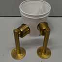 Maooght Battery Operated Wall Sconce Set of 2,Gold Rechargeable Wall Lights with Lampshade Dimmable RGB Bulbs and Remote,15 Colors Wireless Wall Lamps for Bedroom Living Room (Gold)