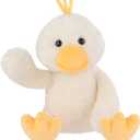 Apricot Lamb Toys Plush White Velvet Duck with Thin Foot Stuffed Animal Soft Cuddly Perfect for Kids (9 in)