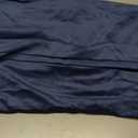 2 Pack Zippered Velvet Standard Pillowcases, Super Soft and Cozy Luxury Fuzzy Flannel Pillow Cases with Zipper, 20x26 Inches, Navy Blue