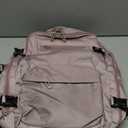 SHRRADOO Travel Laptops Backpack for Women Men, Casual Work Bag 17inch High School College Backpack Airline Approved Backpack for Hiking Business (Pink khaki)