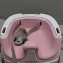 Ingenuity Baby Base 2-in-1 Booster Feeding and Floor Seat with Self-Storing Tray - Peony