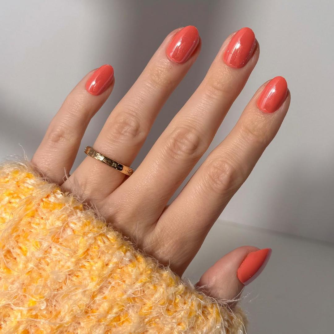 Glamnetic Press On Nails - Angelic Touch Spring Nails | Short Oval Fake Nails in a Delicate Nude Base with White French Tips and a Velvet Finish | 15 Sizes - 30 Nail Kit with Glue