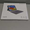 Case with Keyboard for iPad 10th Generation & 11th (A16, 2025): Bluetooth Wireless Detachable Magnetic Stand Rechargeable Keyboard with Folio Slim Compact Removable Cover with Trackpad, White Backlit