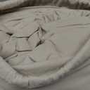 Bedsure Cotton Duvet Cover Oversized King - Luxury Slub Weave 100% Cotton Duvet Cover Set, PureWoven Bedding Set with a Linen Like Textured, Easy Change, Natural Linen, 120" x 98"