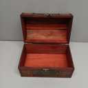 ELLDOO Vintage Treasure Chest Box, Pirate Keepsakes Box for Kids Gifts, Wooden Treasure Storage Box Decorative Box for Jewelry Pearl Trinkets, X-Large