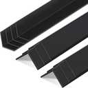Sasylvia 10 Pcs 2-3/8 x 48 Inches Wall Corner Protector Guards, Avoid Scratching Scuffs, Black Vinyl Corner Trim Molding, Easy to Install & Cleaning for Door Countertop Furniture Cabinet Protection