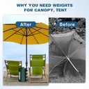 Canopy Water Weight Bags, 220 LBS Heavy Duty Canopy Weights Set of 4, Tent & Gazebo Leg Weights for Pop Up Canopy, Carport, Outdoor Event, Green