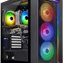 Skytech Gaming Nebula Gaming PC Desktop – Intel Core i5 13400F 2.5 GHz, NVIDIA RTX 4060, 1TB NVME SSD, 16GB DDR4 RAM 3200, 600W Gold PSU, 11AC Wi-Fi, Windows 11 Home 64-bit,Black