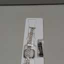 QUNDAXI Slim Watch Band Compatible with Apple Watch 41mm 45mm 42mm 44mm 40mm 38mm Metal Stainless Steel Watchband Suitable for iWatch 11/10/9/8/7/6/5/4/3/2/1/SE Series Women Luxury Strap (Silver)