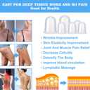 Silicone Cupping Therapy Set - Cupping Kit for Massage Therapy - Cellulite Remover Cupping Set - Anti Cellulite Cup Massager, Vacuum Suction Massage Cups for Cellulite Reduction