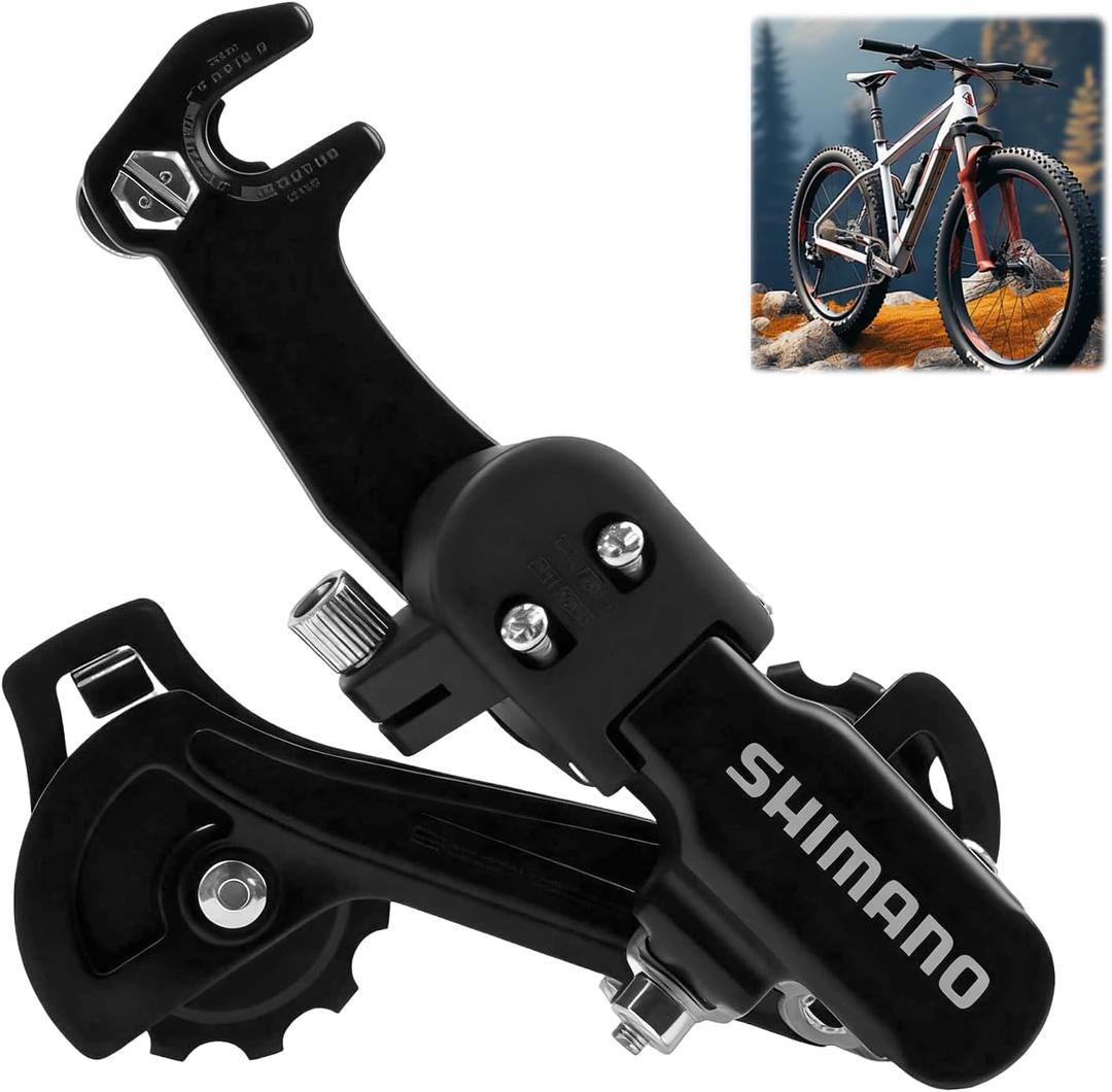 Bicycle Rear Derailleur, M310, Tz31 6/7/8 Speed Direct/Hanger Mount Derailleur, Suitable for Mountain Kids Commuter Bike, Mountain Tricycle, Commuter Cruiser Bike, Different 6/7/8 Speed Mountain Bike
