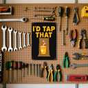 Funny Maple Syrup Tree I d Tap That Signs Wall Decor Vintage Metal Tin Sign Wall Art Poster for Bar Office Kitchen Bathroom Man Cave Pub Wall Decorations Gift 8x12 Inch