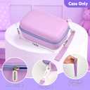 PAIYULE Kids Instant Print Camera Case for ESOXOFFORE Digital Video Cameras with 3 Rolls Paper Refill, Toddler Film Camera Storage Holder Bag with Mesh Pocket for Thermal Paper (Box Only)- Purple