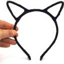 4 x Halloween Cat Ears Headband  Halloween Black Cat Ear Headband for Cosplay, Fancy Dress, Masquerade & Party Costumes - Black Cat Headbands
