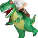 COMIN Inflatable Dinosaur Costume Adult Riding T Rex Funny Dress Halloween Costume for Men Women (63'')