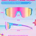 Kids Sunglasses Youth Baseball Softball Sunglasses for Girls Boys Age 4-14 UV Protection Sports Kids 3 Pack