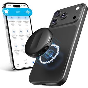 128GB Natesukii Magnetic Voice Activated Recorder - 9800Hrs Recording Device Dictaphone with Playback for Lecture Meeting, Digital Voice Recorder with Al-Intelligent Triple Noise Cancellation, Black