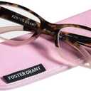 FOSTER GRANT Women's Reading Glasses Monroe PNK with case +2.00
