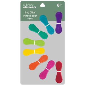 Rainbow Bag Clips 8 Count