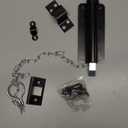 QCAA Chain Bolt, 6", Matte Black, 1 Pack, Made in Taiwan