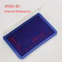 2 x Ink Pads for Stamps | Blue Ink Stamp Pad | Rubber Stamps Ink Pad - Premium Quality Felt Pad for Stamps | Stamp Pads | Large Size