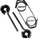 Antenna Mast Cable Standoff Coax TV 2 Pack Outdoor Off-Air Tube Strap-On Video Signal Run Attachment Support, Silver,