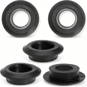 1 Inch Flexible Uniseal Tank Adapter Bulkhead Fittings for PVC Hard Pipe, Flexible Pipe-to-Tank Seal for Water Tanks, Rain Barrels and Hydroponics (1inch-5pc)