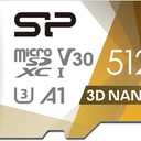 Silicon Power 512GB Micro SD Card U3 SDXC microsdxc High Speed MicroSD Memory Card with Adapter