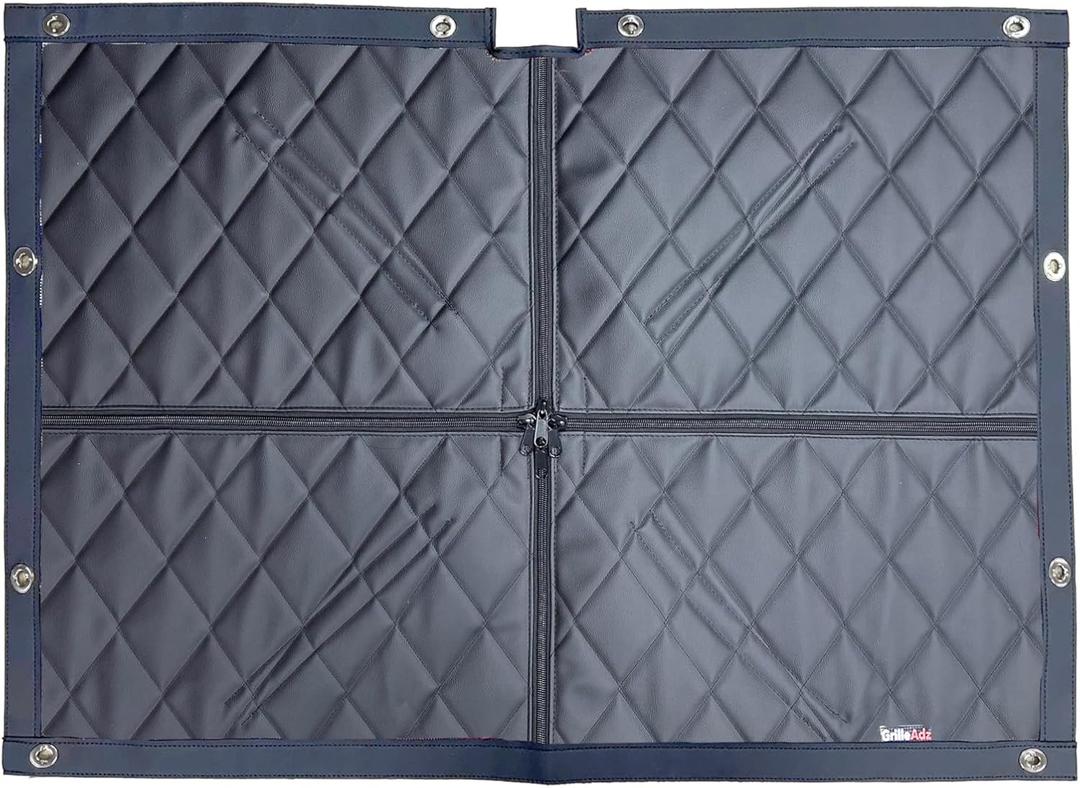 Black Quilted Winter Front Fits KW T800 (Without Hardware)