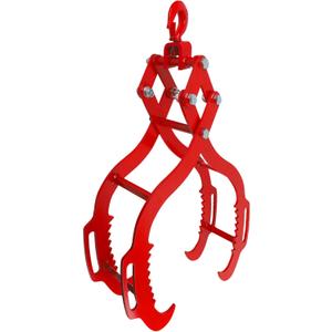 Log Tongs 32 inch 4 Serrated Claw, Eagle Claw Design Log Grapple, Heavy Duty Logging Tongs 2700 Pounds Lifting Capacity for Trucks, ATVs, Tractors, Forklifts