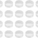 uxcell 20pcs Plastic Hole Cover Plug for 35mm(1 3/8") Concealed Hinge Cup and Screw Hinge Hole Plugs Covers for Kitchen Cabinet Furniture, White