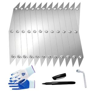 12 Point Center Finder Pro  Precision Measuring Tool for Woodworking, Welding & DIY Projects (Silver 12 Point)