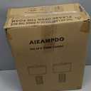 23'' Set of 2 Modern Ceramic Table Lamps for Living Room Bedroom, Nightstand Farmhouse Beige White Desk Lamp for Bedside End Table Entryway, 2 LED Bulbs Included