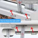 TAROSE Weather Stripping, Silicone Door Seal Strip Door, Window, Transparent 16 Feet Long, White (Width 25mm)
