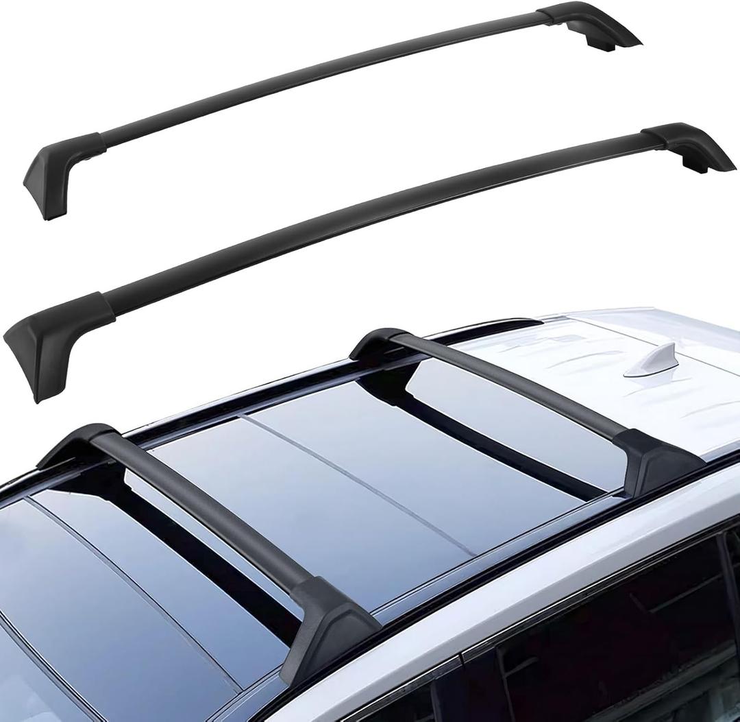 Roof Rack Cross Bars, Compatible with 2019-2025 Toyota RAV4, Aluminum Car Roof Rails Crossbars Cargo Bars Rooftop Luggage Carrier Heavy Duty for Bicycles Kayak Canoe with Roof Rails, Black
