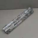 4 x Window Privacy Film with Cutting Grid, Non-Adhesive Stained Glass Window Film Decorative, Static Cling Privacy Window Film (Leaf Rainbow,17.5 X 78.7 inch)