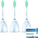 Philips Sonicare Genuine E-Series Replacement Toothbrush Heads, 3 Brush Heads, White, HX7023/64