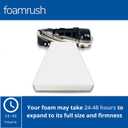 FoamRush 4-Inch Bunk (28" x 75") High Density Foam RV Mattress Replacement, Medium Firm, Pressure Relief Support, Travel Camper Trailer Truck, Made in USA, CertiPUR-US Certified, Cover Not Included
