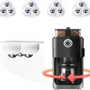 Appliance Casters - Furniture Sliders & Appliance Rollers for Kitchen, Coffee Machine, Blender, Oven - Helps Mom or Wife Easily Solve Countertop Sliding (White, 4pcs)