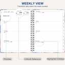 10 x 2026 Planner, Weekly and Monthly Calendar Planner Book, Jan 2026 - Dec 2026, Planning Agenda for Desk Accessories and School Supplies - A5 (6.3'' x 8.5'') (Blue Flower)