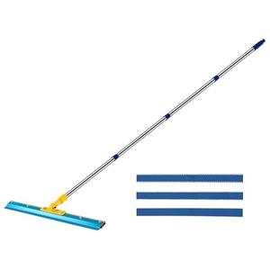 Notched Squeegee for Self Leveling, Epoxy, with 78.7" Long Pole, 3 Blades
Self‑Leveling Cement Squeegee for Concrete Epoxy Flooring, Detachable Stainless Steel Pole, Blade Replaceable