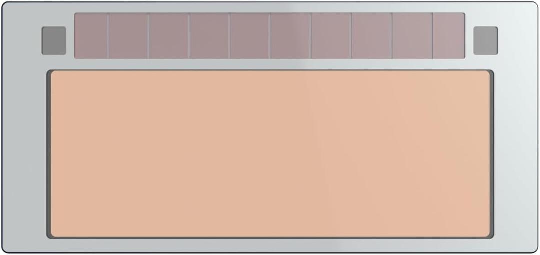 Tefuawe 2x4 1/4 Gold Automatic Welding Lens, 2 Amp TIG Rating, Variable Shade with Multiple Settings, For Stick Mig Tig