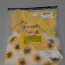 Infant Baby Girl Summer Outfits Lace Ruffle Short Sleeve Ribbed Romper Dress with Headband 1-18 Months(Sunflower, 1-3 Months)