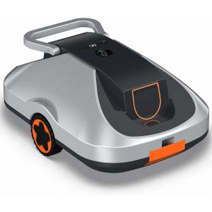 C1 Robotic Pool Cleaner, Cordless Pool Vacuum for Above Ground & Inground Pools, 200mins Runtime Automatic Pool Vacuum Robot for Leaves & Dirt, Powerful Suction up to 2500 sq.ft, Self Parking (Orange)