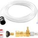 RIDGE WASHER Downstream Injector for Pressure Washer, Chemical Power Washer Injector kit, 10 Feet Soap Tubing with High Pressures Soap Injectors, 3/8 Quick Connect, 2-3 GPM
