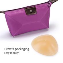 Triangle Silicone Breast Form Mastectomy Prosthesis Concave Bra Enhancer Inserts (1 Piece, 400g)