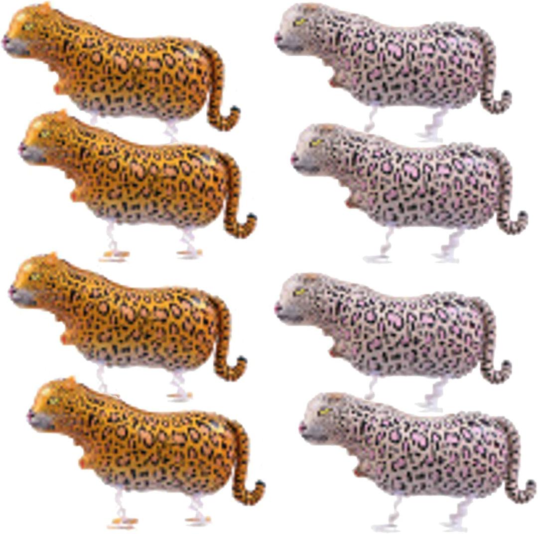 8pcs Leopard Walking Balloons