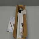 BeBecome Sliding Door Security Bar17-50 inch Adjustable Patio Door Security bar with Rubber Tips Apartment Bedroom Bottom of Door Heavy Duty Interior White